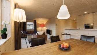 Cozy vacation apartment with wooden interior