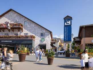 Entrance portal of the Landquart Fashion Outlet