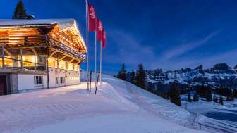Flumserberg ski area by night