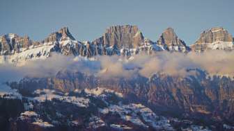 Winter, snow, Seebenalp, Flumserberg, dog, winter hiking