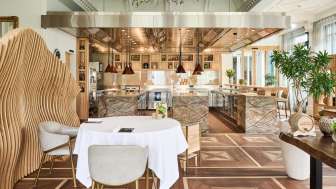 Restaurant memories at the Grand Resort Bad Ragaz with a view of the open kitchen