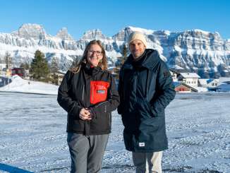 Rosi Burri and Manuel Rothmund on the Flumserberg