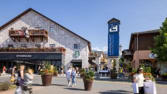 Entrance portal of the Landquart Fashion Outlet