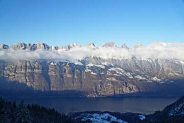 Winter, snow, Seebenalp, Flumserberg, dog, winter hiking