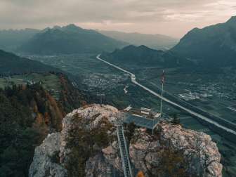 Viewpoint, Autumn, Pizalun round tour, Sunset, Tamina valley, Hiking, Clouds