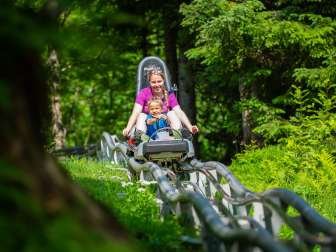 Toboggan run, tobogganing