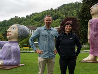 Andrea Hohmeister with Manuel Rothmund at the Bad RagARTz