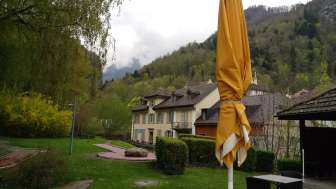 Mini golf with kiosk in the Bad Ragaz spa gardens