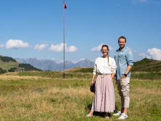 Martina Gassner & Manuel Rothmund on the Fursch Alp