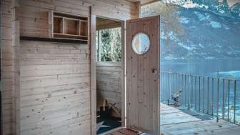 Sauna Hüttli on the shores of Lake Walen