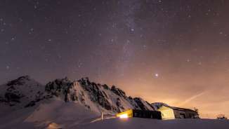 Moonlight descent on the Pizol