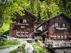 Walser settlement of Sankt Martin in the Calfeisen Valley