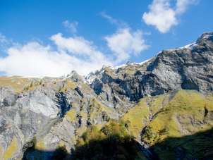 Rock faces in the Weisstannental
