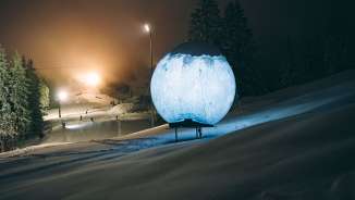 Flumserberg Galaxie, light, Chrüz piste, night skiing, Flumserberg, après-ski