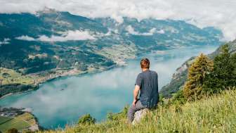 Walenstadtberg, Walensee, mountain summer, multi-day tour, Tschingla, mountain hut, view