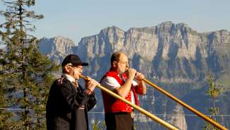 Alphorn meeting on the Flumserberg