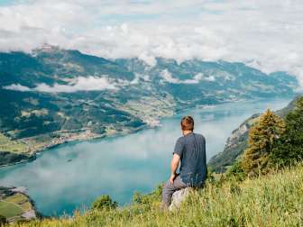 Walenstadtberg, Walensee, mountain summer, multi-day tour, Tschingla, mountain hut, view