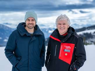 Heinz Bänziger and Manuel Rothmund on the Flumserberg