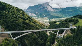 Valens, Pfäfers, Tamina valley, sight, bridge, Tamina bridge